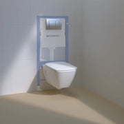Rezervor WC incastrat + vas WC + capac, set Geberit Delta 30 118.351.21.1, clapeta actionare inclusa