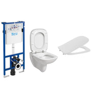 Rezervor WC incastrat + vas WC + capac, set Roca Debba A893104750,