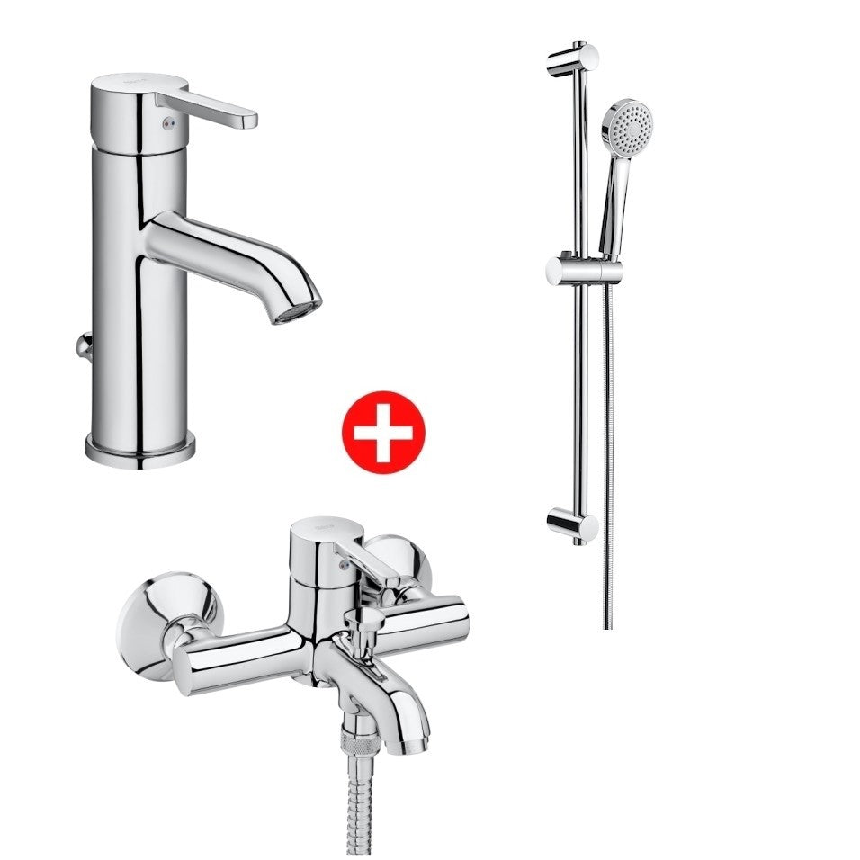 Roca Carelia Set baterii de baie 3 in 1 pentru cada si dus
