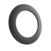 Rozeta pentru centrale sau termoseminee pe peleti, otel, 80 mm, negru