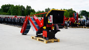 Tocator de crengi REMET RP-150 PTO (la tractor), cu banda de transportare, ø max. 130 mm