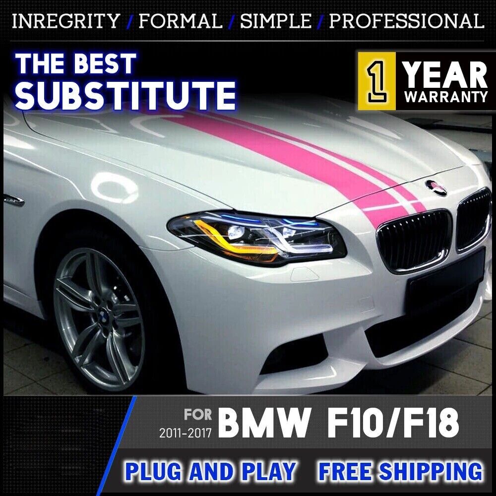 Faruri LED BMW Seria 5 F10 F11 PRE-LCI HALOGEN Stil G30 Laser Upgrade