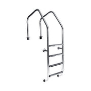Scara din inox AISI-304 cu 4 trepte pentru piscine cu gratar perimetral OF415-S