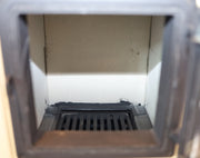 Semineu cu plita din fonta Fiama SD HERA, pe lemne,brichete si carbune, putere 6 kW, culoare crem