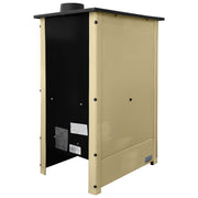 Semineu cu plita din fonta Fiama SD HERA, pe lemne,brichete si carbune, putere 6 kW, culoare crem