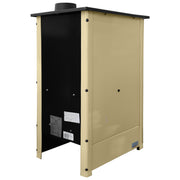Semineu cu plita din fonta Fiama SD HERA, pe lemne,brichete si carbune, putere 6 kW, culoare crem