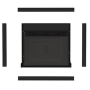 Semineu incastrabil pe peleti cu aer cald Fiama INSERT 11 kw, aprindere electrica, tiraj fortat, wifi, focar din fonta, recomandat pentru 110 mp