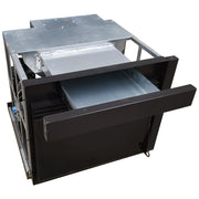 Semineu incastrabil pe peleti cu aer cald Fiama INSERT 11 kw, aprindere electrica, tiraj fortat, wifi, focar din fonta, recomandat pentru 110 mp