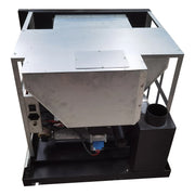 Semineu incastrabil pe peleti cu aer cald Fiama INSERT 11 kw, aprindere electrica, tiraj fortat, wifi, focar din fonta, recomandat pentru 110 mp