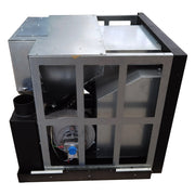 Semineu incastrabil pe peleti cu aer cald Fiama INSERT 11 kw, aprindere electrica, tiraj fortat, wifi, focar din fonta, recomandat pentru 110 mp