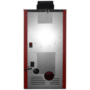 Semineu pe peleti cu aer cald Fiama Fuoco 8 kw, aprindere electrica, tiraj fortat, wifi, focar din fonta, recomandat pentru 75 mp, Bordeaux