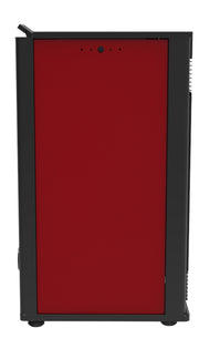 Semineu pe peleti cu aer cald Fiama Maxima 14 kw, aprindere electrica, tiraj fortat, wifi, focar din fonta, recomandat pentru 140 mp, Bordeaux