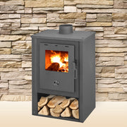 Semineu ( SOBA ) combustibil solid Fornello B1, 7-9 KW, 465x390x800 mm