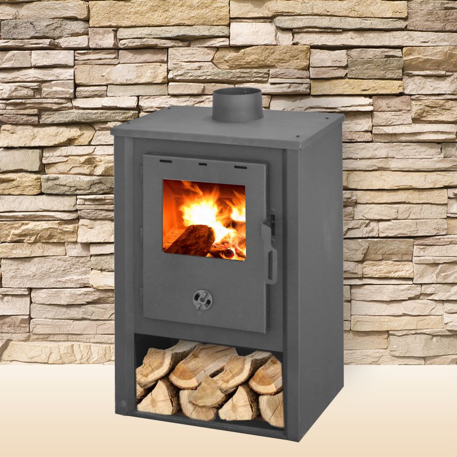 Semineu ( SOBA ) combustibil solid Fornello B1, 7-9 KW, 465x390x800 mm