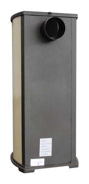 Semineu (Soba) pe lemne Fornello Berna Lux Ivory 5-7 kW, 390x450x870 mm, gratar ardere din fonta, camera de ardere samotata, usa fonta cu geam din sticla termorezistenta si plita din fonta