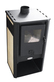 Semineu ( SOBA ) combustibil solid Fornello Konzul LM N Ivory, 7-9 KW, 490x460x930 mm