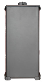 Semineu (Soba) pe lemne Fornello Modena Red 7-9 kW, 480x460x930 mm, gratar ardere din fonta, camera de ardere samotata, usa fonta cu geam din sticla termorezistenta si plita din fonta