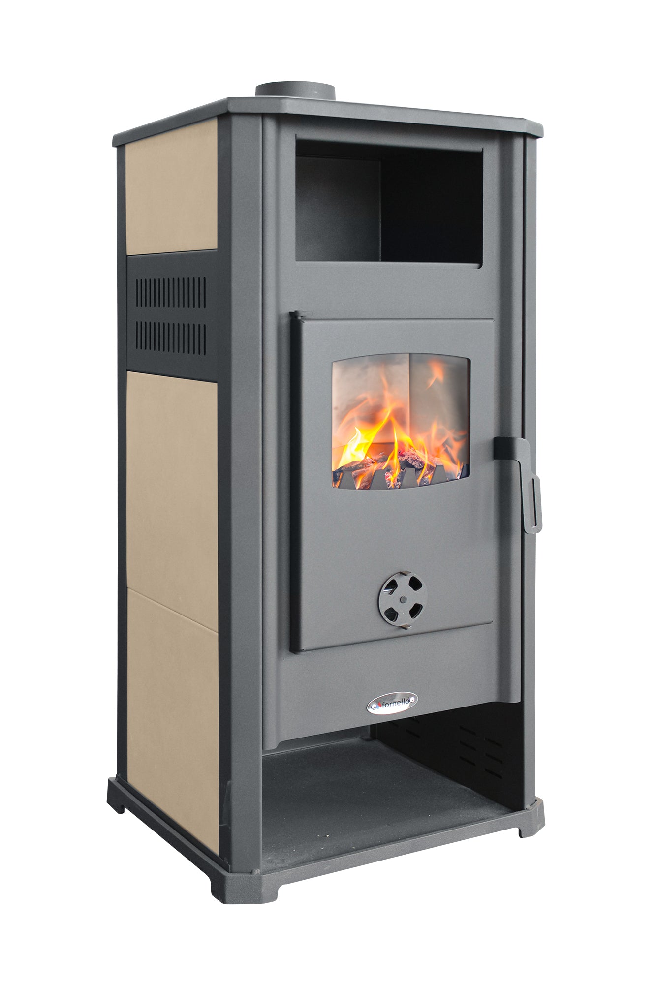 Semineu (Soba) pe lemne Fornello Ambasador LM N 9-11 kW, 490x460x1040