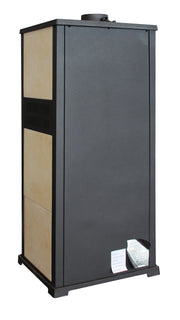 Semineu (Soba) pe lemne Fornello Roma G Ivory 11-13 kW, 490x460x1160 mm, prevazut cu plita si cuptor pentru gatit, gratar ardere din fonta, camera de ardere samotata, plita din fonta, usa din fonta cu geam din sticla termorezistenta