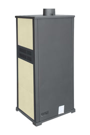 Semineu (Soba) pe lemne Fornello Roma S 11-13 kW, 490x460x1160 mm, prevazut cu plita si cuptor pentru gatit, camera de ardere samotata, usa cu geam din sticla termorezistenta