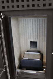 Semineu (Soba) pe Peleti cu aer cald Fornello Magnesia 9 KW, culoare White