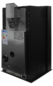 Semineu (Soba) pe Peleti cu aer cald Fornello Magnesia 9 KW, culoare Black