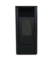 Semineu (soba ) pe peleti cu tiraj fortat Fornello Sophia Premium 11 kw, aprindere electrica, telecomanda, culoare Ivory, recomandat pentru 110 mp