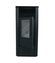 Semineu (soba ) pe peleti cu tiraj fortat Fornello Sophia Premium 11 kw, aprindere electrica, telecomanda, culoare Ivory, recomandat pentru 110 mp