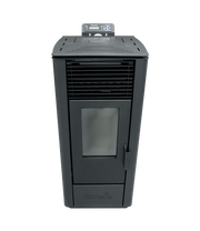 Semineu (soba ) pe peleti cu tiraj fortat Fornello Sophia Premium 11 kw, aprindere electrica, telecomanda, culoare Ivory, recomandat pentru 110 mp