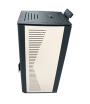 Semineu (soba ) pe peleti cu tiraj fortat Fornello Sophia Premium 11 kw, aprindere electrica, telecomanda, culoare Ivory, recomandat pentru 110 mp