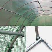 Solar de grădină 6x4x2.5m, polietilenă 240 g/m2, rezistentă la UV, țeavă 32 * 1.2mm