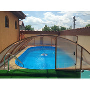 Piscina otel. set complet piscina ovala Caribi din otel galvanizat 1100x500x150 cm