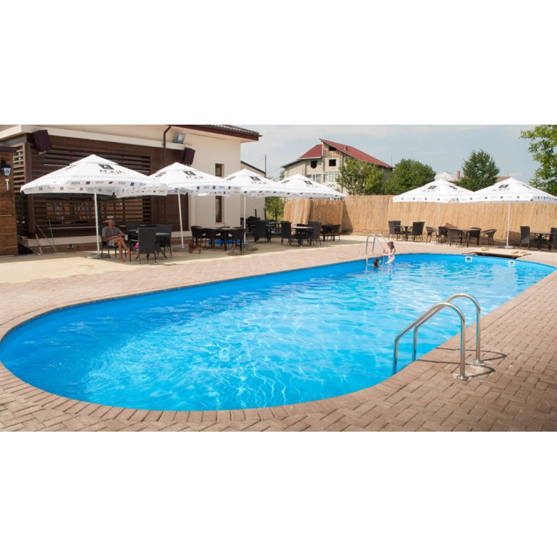 Piscina otel. set complet piscina ovala Caribi din otel galvanizat 1500x500x150 cm