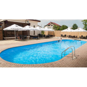 Piscina otel. set complet piscina ovala Caribi din otel galvanizat 1100x500x150 cm