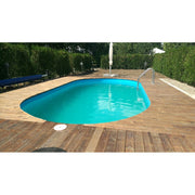 Piscina otel. set complet piscina ovala Caribi din otel galvanizat 1100x500x150 cm