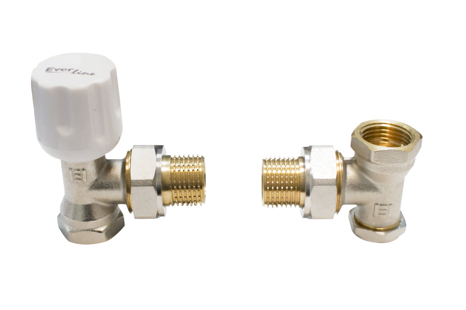 Set robineti 1/2" Tur si Retur pentru calorifere