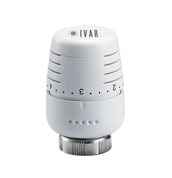 Set robineti calorifer - cap termostatic + robinet termostatabil + robinet retur + conectori pentru teava pexal 16x2 Ivar