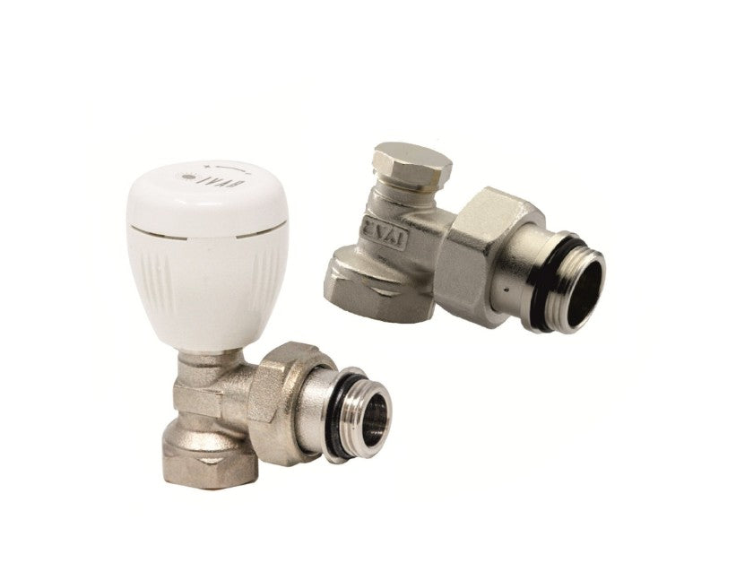 Set robineti calorifer - tur + retur 1/2" Ivar