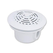 Sifon rotund din ABS alb pentru piscine cu liner