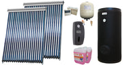 Sistem solar presurizat ,2x Panou Sunsystem VTC 20 tuburi, Boiler cu 2 serpentine Fornello SOL 300 litri, controller, vas expansiune, grup pompare, aerisitor 1/2, antigel