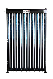 Sistem solar presurizat, panou Fornello 15 Tuburi Heat Pipe, Boiler cu 2 serpentine si rezistenta electrica Sunsystem MB NL2 120 litri, pompa 25-60, controller, vas expansiune, antigel, supapa 1/2, aerisitor 1/2