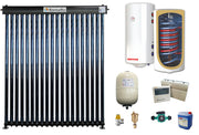 Sistem solar presurizat, panou Fornello 20 Tuburi Heat Pipe, boiler cu 2 serpentine si rezistenta electrica Sunsystem 200 litri, pompa 25-60, controller, vas expansiune, antigel, supapa 1/2, aerisitor 1/2