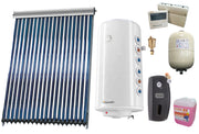 Sistem solar presurizat , panou Sunsystem VTC 20 tuburi, Boiler cu 2 serpentine Fornello Optima GCV7/4S 150 litri, controller, vas expansiune, grup pompare, aerisitor 1/2, antigel