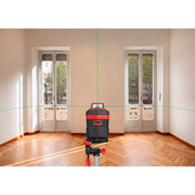 SKIL 1961 DA Nivela laser cu linie în cruce 360 grade, lumina verde, raza actiune 30m, Accu Li-Ion, include incarcator micro USB, trepied si geanta de transport