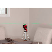 SKIL 1961 DA Nivela laser cu linie în cruce 360 grade, lumina verde, raza actiune 30m, Accu Li-Ion, include incarcator micro USB, trepied si geanta de transport