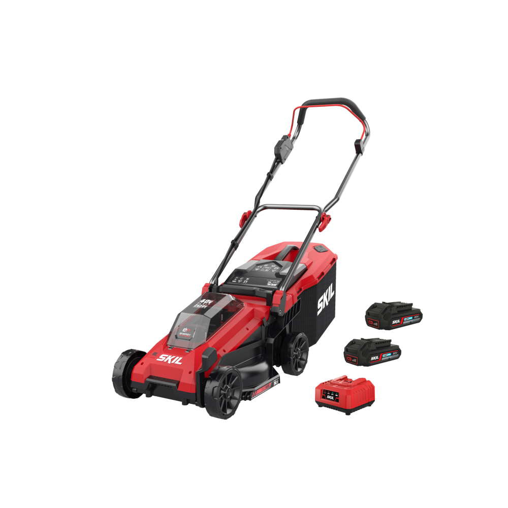 Masina de tuns iarba, SKIL 0130 BA, 34cm, Brushless, cu acumulatori si incarcator