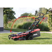 Masina de tuns iarba, SKIL 0140 BA, 43cm, Brushless, cu acumulatori si incarcator