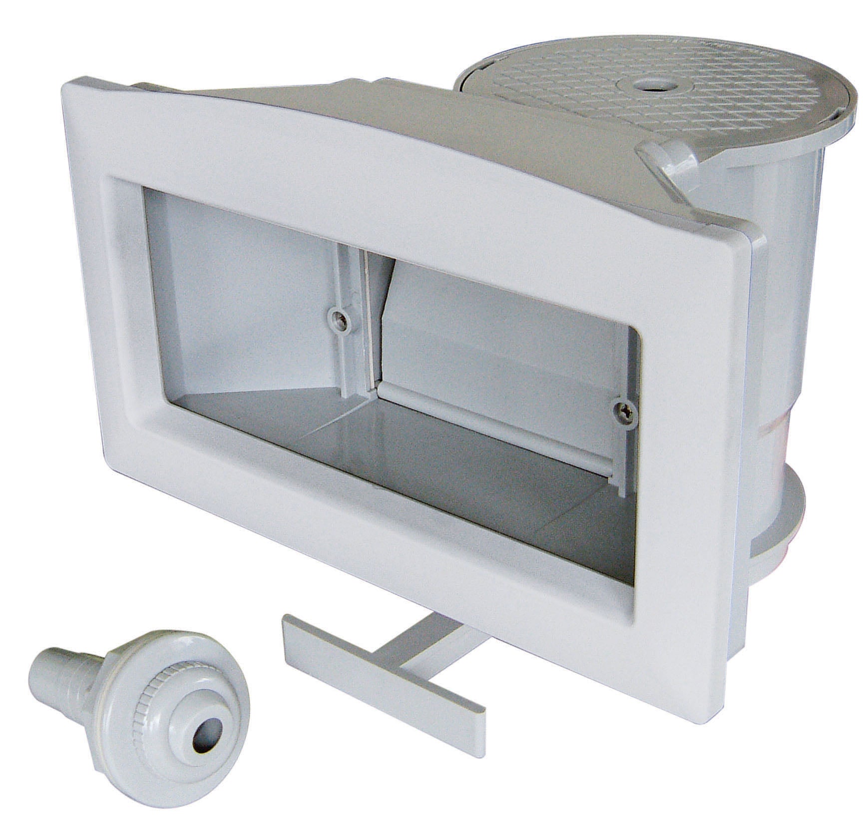 Kit piscine supraterane: skimmer gura larga + duza refulare din ABS K223+K002WBX