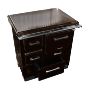 Soba de gatit si incalzit FIAMA SD 3 DP, 7 Kw, cu cuptor de gatit si plita, evacuare partea dreapta, culoare maro