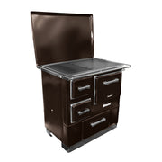 Soba de gatit si incalzit FIAMA SD 3 DP, 7 Kw, cu cuptor de gatit si plita, evacuare partea dreapta, culoare maro